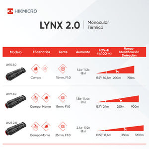 Monocular térmico LYNX Pro LH15 2.0 HIKMICRO - PRECIO A CONSULTAR