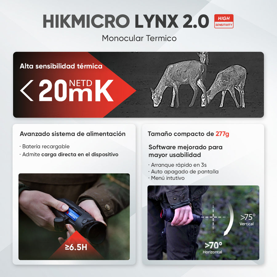 Monocular térmico LYNX Pro LH15 2.0 HIKMICRO - PRECIO A CONSULTAR