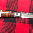 Cargar imagen en el visor de la galería, Cuchillo Puukko Nil Fonsere edición limitada Safari, cuero y sambar premium
