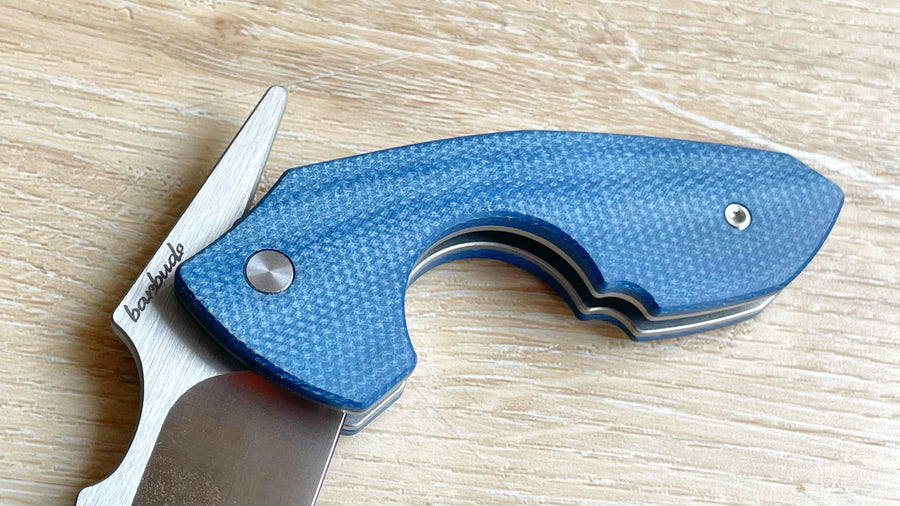 🔪 Navaja Barbudo CigarCutter Blue Micarta – Edición Limitada