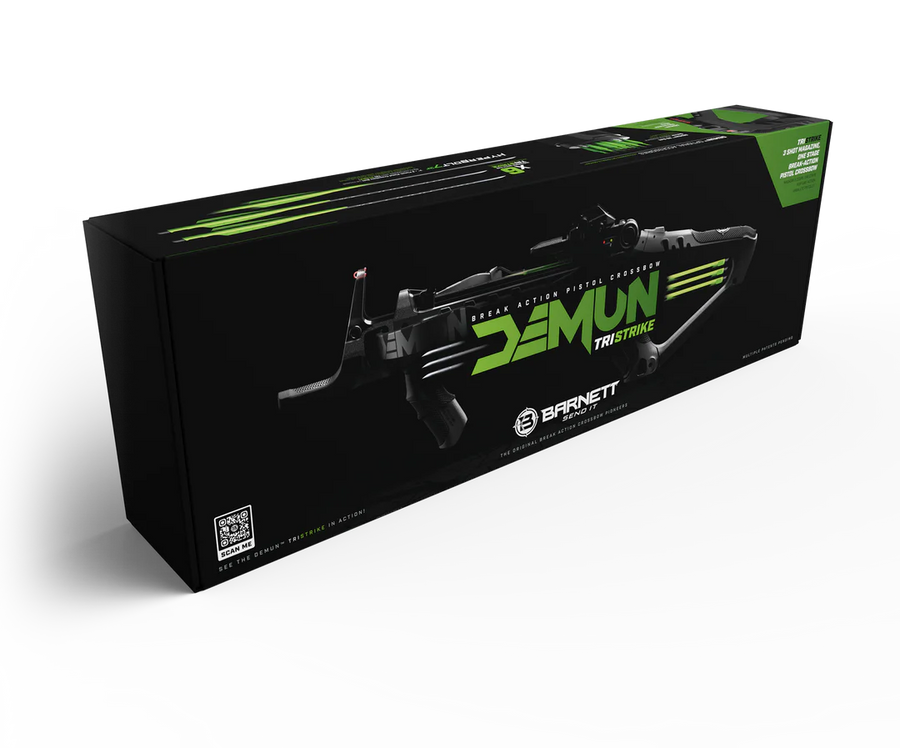 Pistola Ballesta Barnett Demun™ Tri Strike + 12 Flechas + 12 Puntas "EN STOCK - RECOGIDA EN TIENDA"