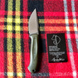 Cargar imagen en el visor de la galería, Cuchillo multitarea forjado Beetle de Alejandro Medrano, micarta verde
