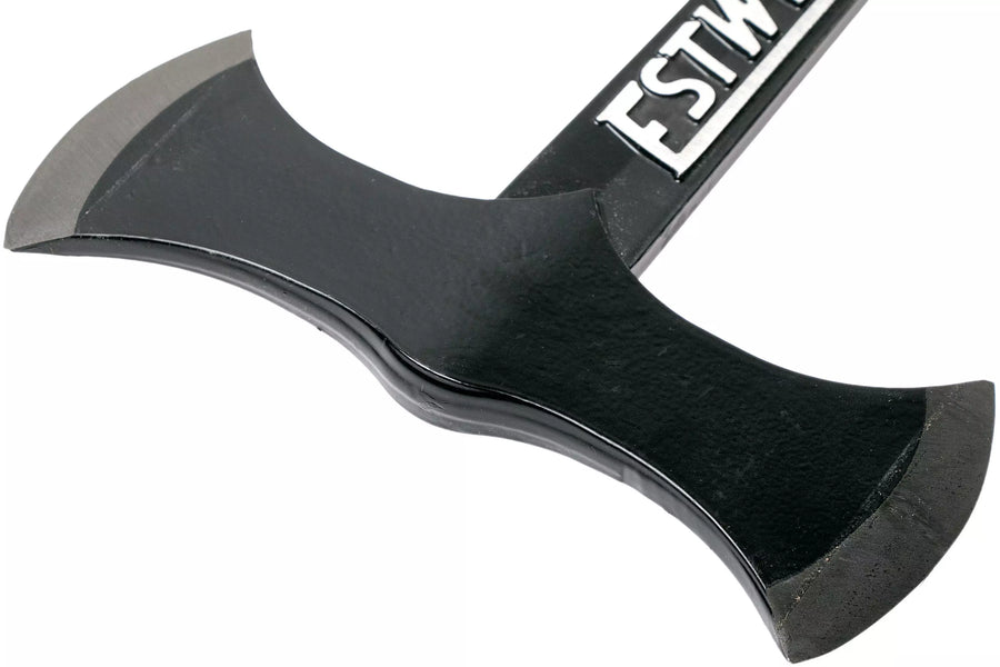 Hacha Estwing Black Eagle Leather Double Bit Mango Cuero