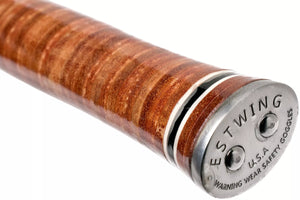 Hacha Estwing Black Eagle Leather Double Bit Mango Cuero