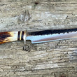 Cargar imagen en el visor de la galería, Cuchillo Behring Custom mod. Fighter, mango Sambar dos fundas
