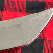 Cargar imagen en el visor de la galería, Cuchillo “Víbora” Damasteel RWL y cachas fat carbon Jungle War, de Alejandro Medrano
