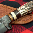 Cargar imagen en el visor de la galería, Cuchillo Mestizo Nil Fonsere, sambar y cuero guarda G
