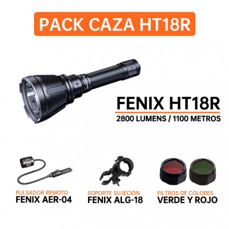 Linterna FENIX HT18R 2800 lúmens. Luz blanca, verde y roja