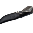 Cargar imagen en el visor de la galería, CUCHILLO MUELA OUTDOOR-12M CACHAS MADERA FUNDA PIEL
