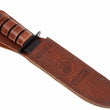 Cargar imagen en el visor de la galería, 🔪 KA-BAR USMC 1217 borde liso, cuero, estuche de cuero
