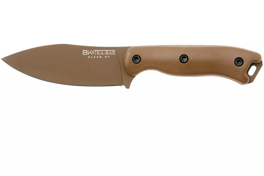 🔪  Cuchillo Ka-Bar Becker Nessmuk Brown, cuchillo de supervivencia BK19