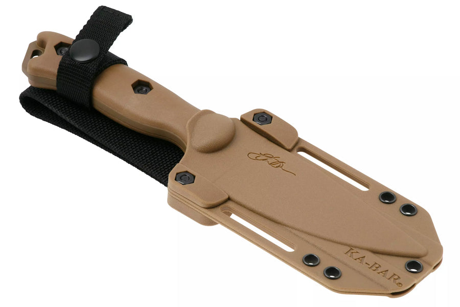 🔪  Cuchillo Ka-Bar Becker Nessmuk Brown, cuchillo de supervivencia BK19