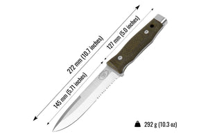 🗡️ KHARAKTERNYK — Cuchillo de Campaña de Alta Gama por BPS