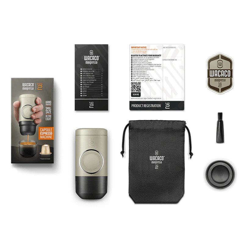 Cafetera portátil WACACO Minipresso NS2.
