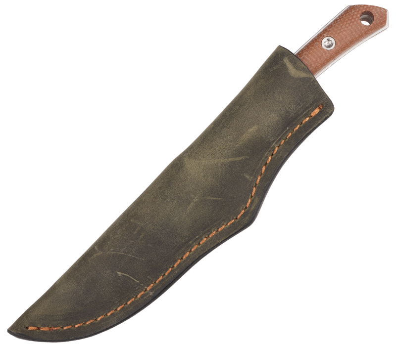 Cuchillo Bastard Knives Xerxes Brown Micarta