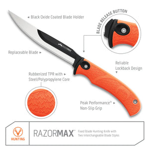Cuchillo RAZORMAX PARA DESHUESAR CON HOJA FIJA REEMPLAZABLE DE 5.0"