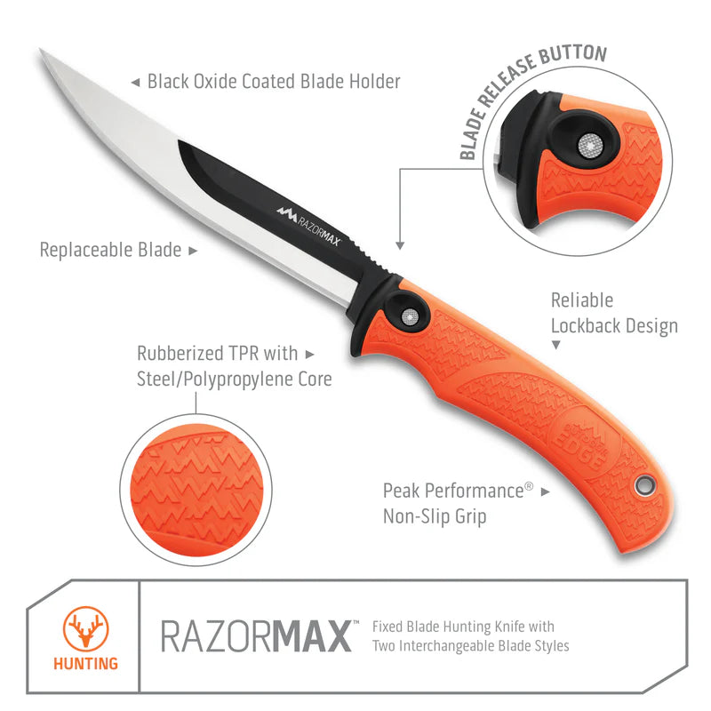Cuchillo RAZORMAX PARA DESHUESAR CON HOJA FIJA REEMPLAZABLE DE 5.0"