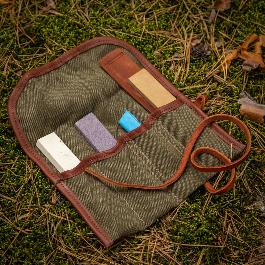 KIT de Afilado 3 Piedras 80 & 240 & 800 con nueva funda blanca (BPS Knives)