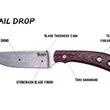 Cargar imagen en el visor de la galería, Cuchillo Trail Drop GMT Garcimonte, color Verde
