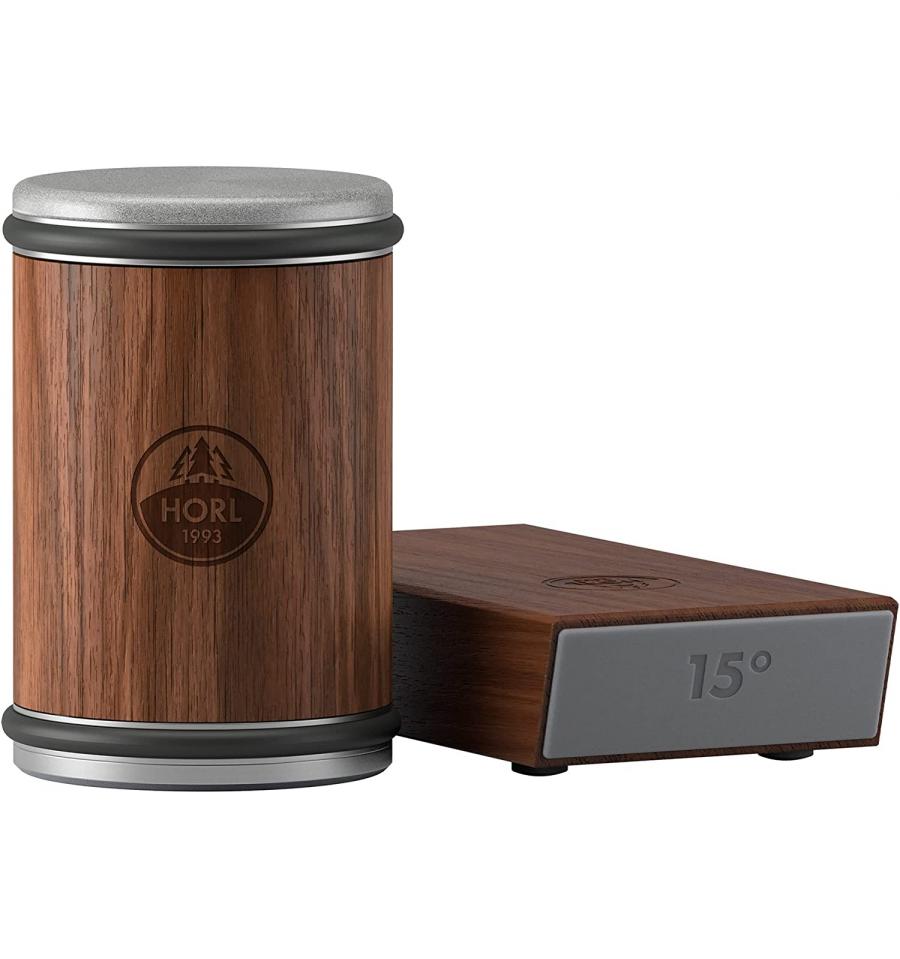 HORL 3 Oak HO3E-SET afilador de cuchillos, madera de Nogal