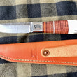 Cargar imagen en el visor de la galería, Cuchillo Puukko Nil Fonsere cuero y Sambar Premium
