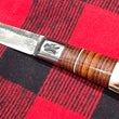 Cargar imagen en el visor de la galería, Cuchillo Puukko Nil Fonsere edición limitada Safari, cuero y sambar premium
