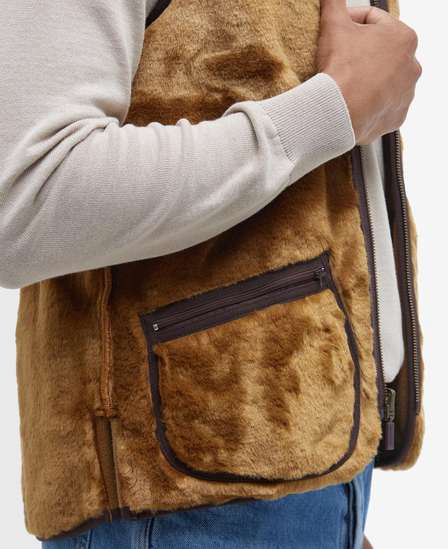 Forro Barbour con cremallera de pelo cálido