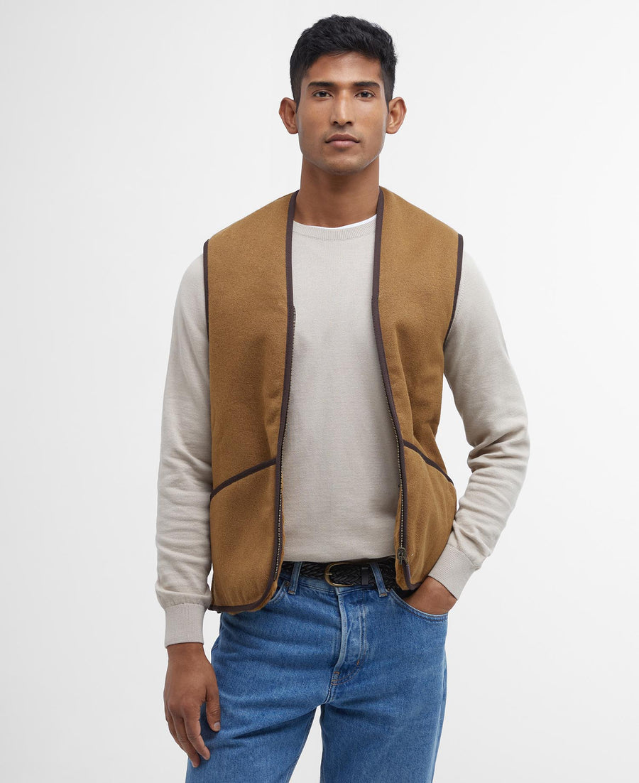 Forro Barbour con cremallera de pelo cálido