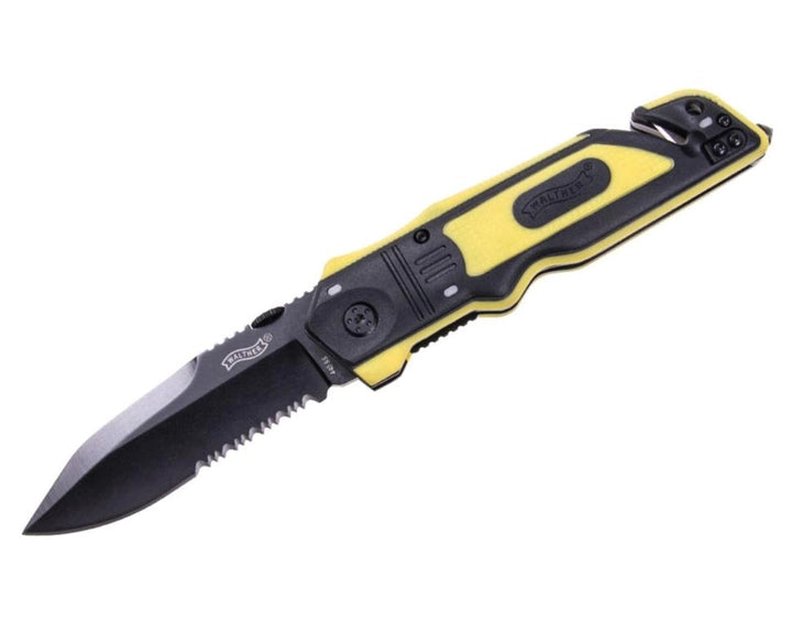 Walther ERK Navaja de rescate de emergencia, amarillo / negro (5.0729)