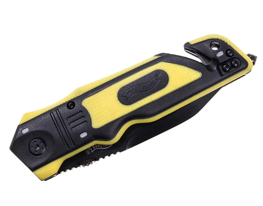 Walther ERK Navaja de rescate de emergencia, amarillo / negro (5.0729)