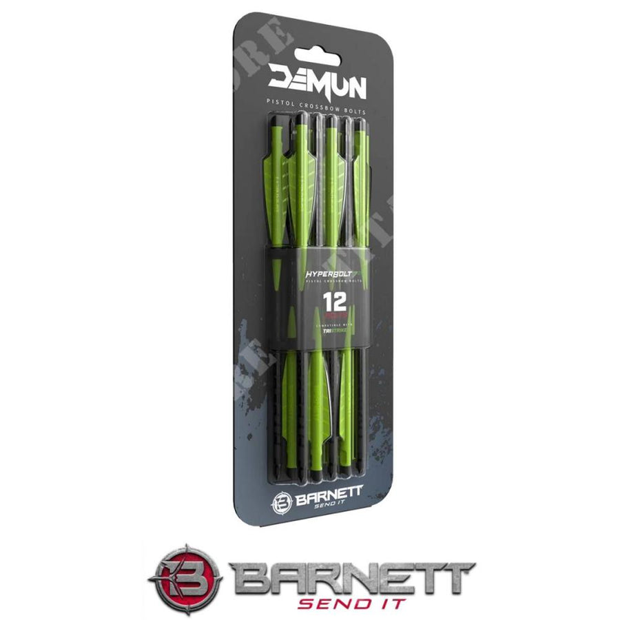 FLECHAS PARA BALLESTA DEMUN TRI-STRIKE BARNETT (BAR50037) (Paquete de 12)