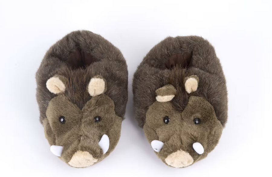 Zapatillas peluche Jabalí
