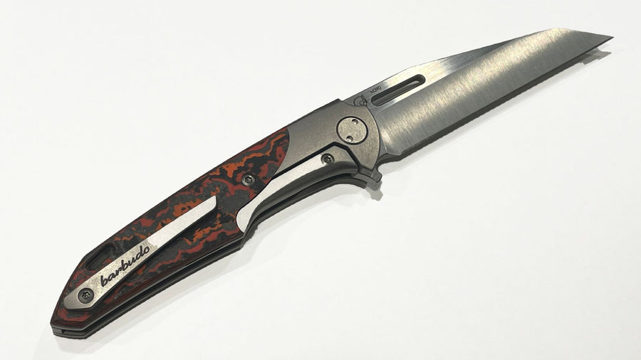 Navaja grabada semicustom de Miguel Barbudo Fat Carbon
