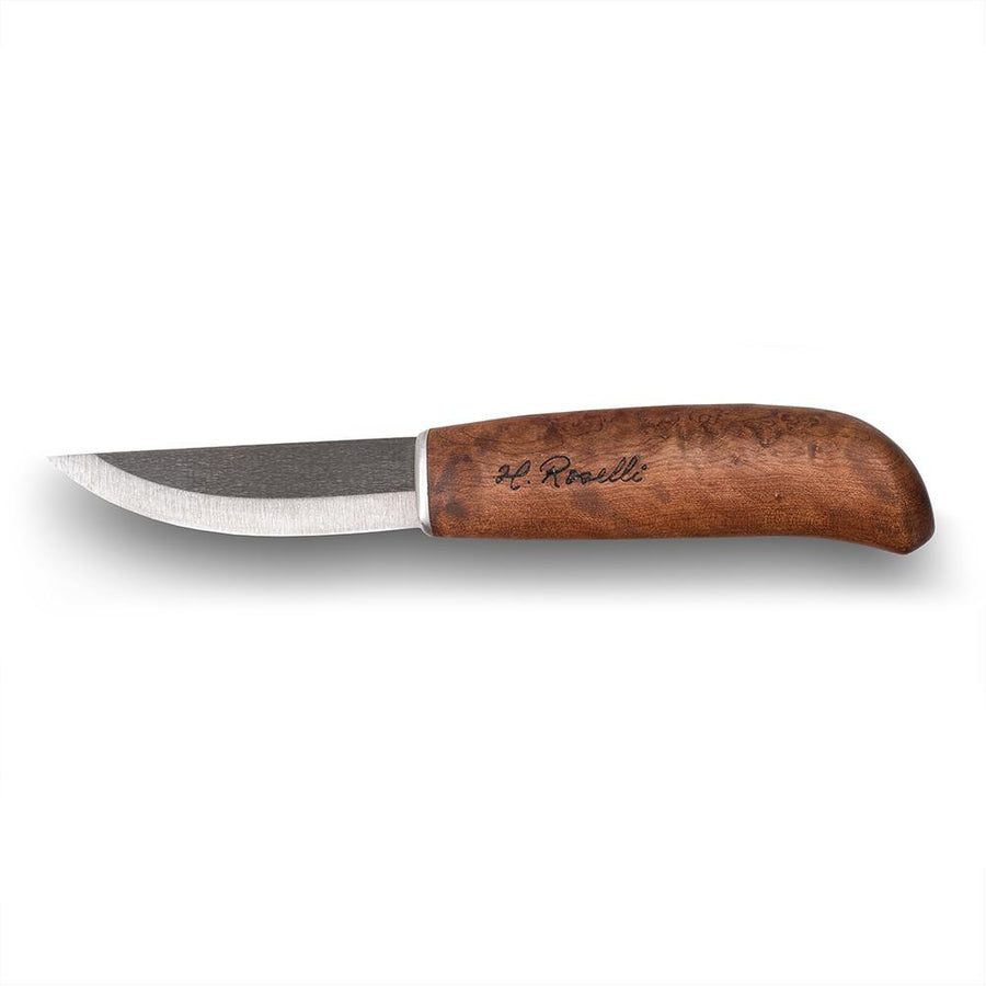 Cuchillo Nuevo H.ROSELLI (FINLAND) Carpenter knife, UHC abedul rizado