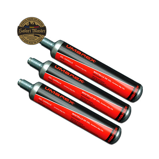 Pack de 3 Cartuchos CO2 desechable Umarex de 88 g - Safari Master Andorra