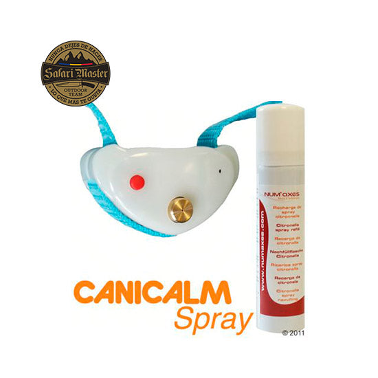 Pack Canicalm Anti-Ladrido Citronela + Spray de recambio - Safari Master Andorra