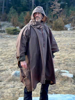 Poncho Shelter acabado Oilskin - Bushcraft