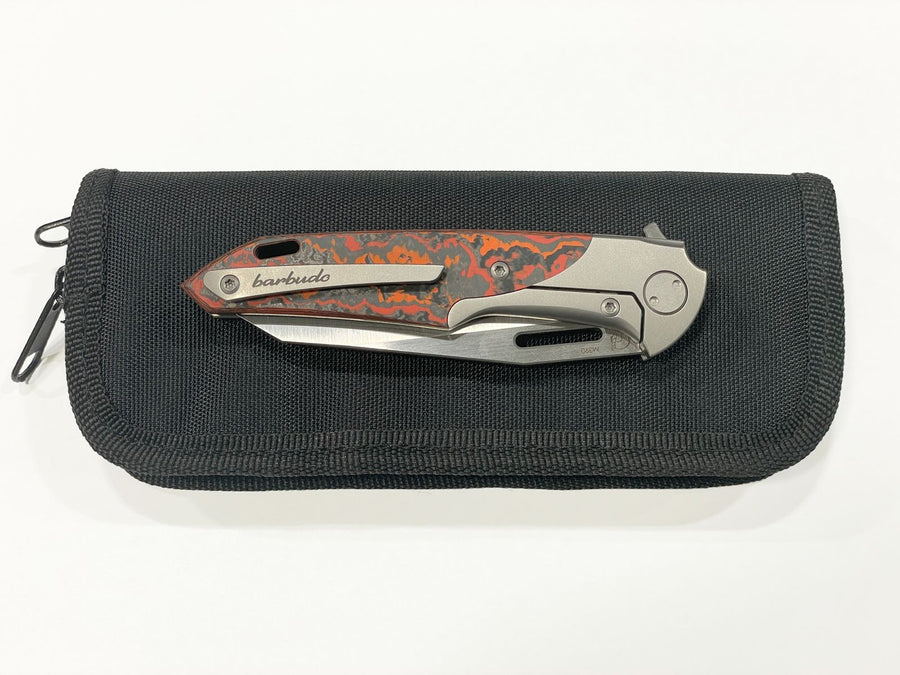 Navaja grabada semicustom de Miguel Barbudo Fat Carbon