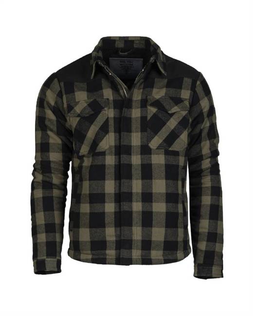 CAZADORA DE LEÑADOR - Lumberjaquet- NEGRO/VERDE